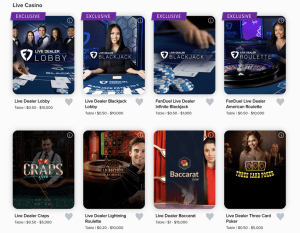 FanDuel live dealer