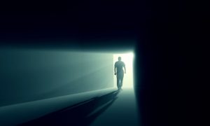 Man Exits Room Into The Light