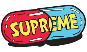 Pop Art Red Blue Pill Reads Supreme