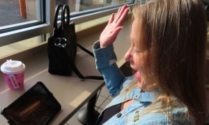Woman Gambling Online