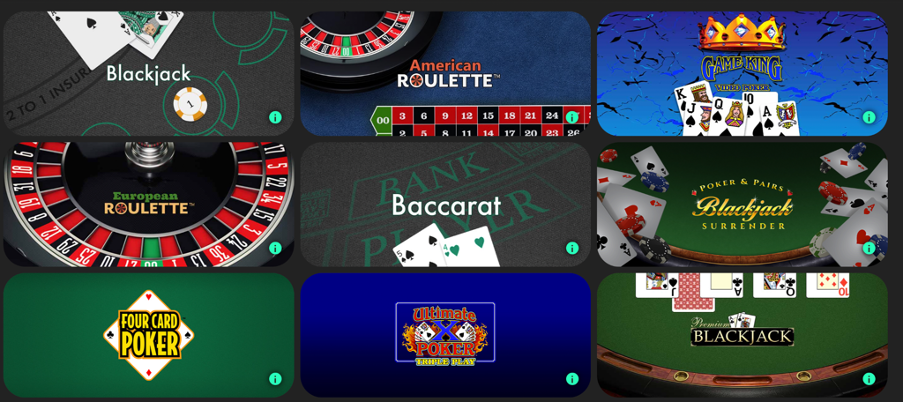 Bet365 Table games
