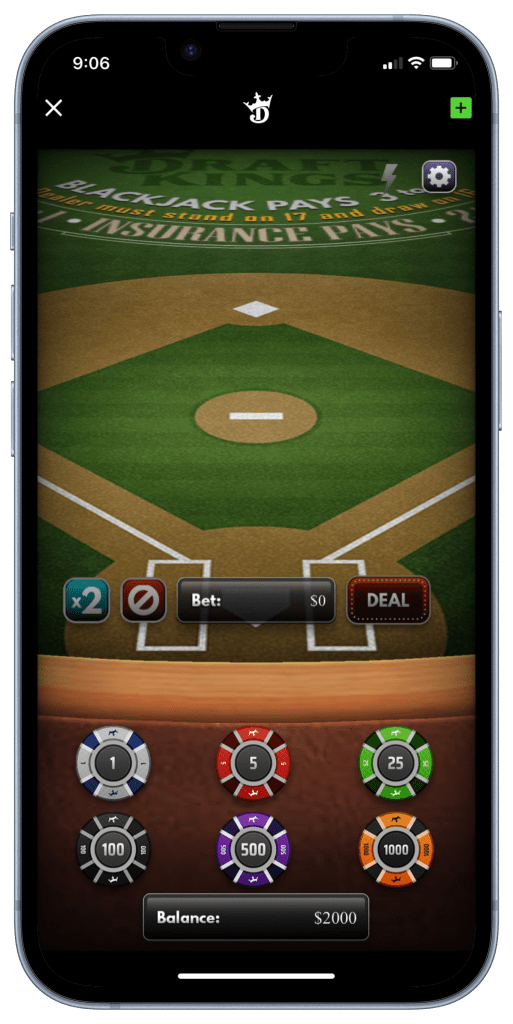 draftkings blackjack