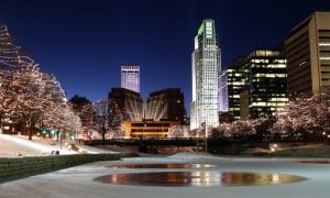 Downtown Omaha Shines With Holiday Lights