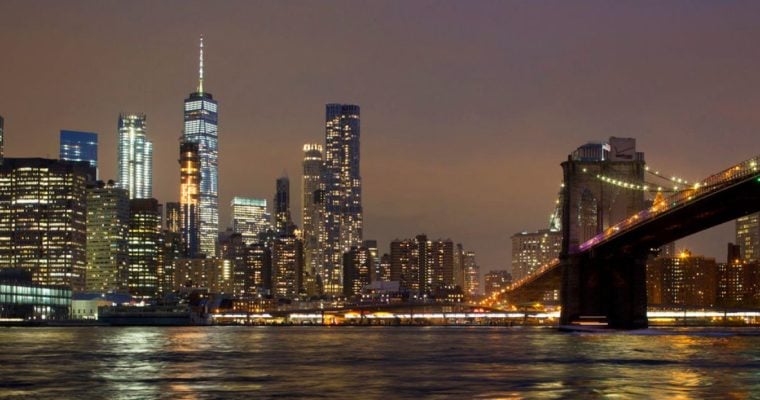 NYC Skyline At Night