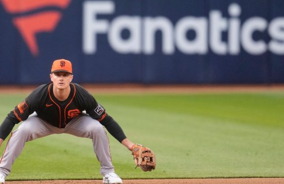 Fanatics Sign Behind San Francisco Giants' Matt Chapman