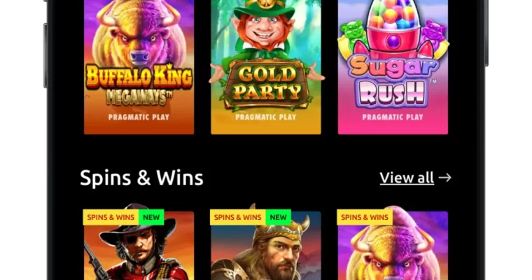 McLuck Casino on iPhone background