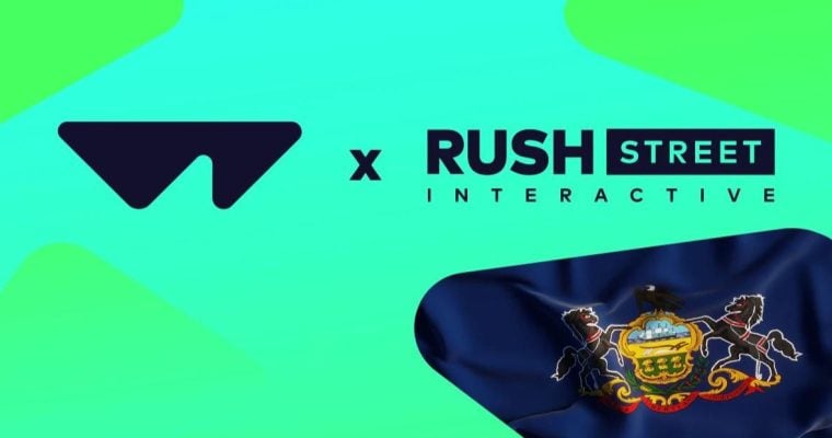 Wazdan Rush Street Interactive PA Partnership Promo Image