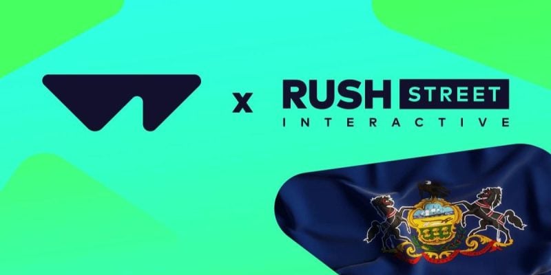 Wazdan Rush Street Interactive PA Partnership Promo Image