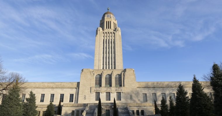 exterior view of the nebraska capitol building