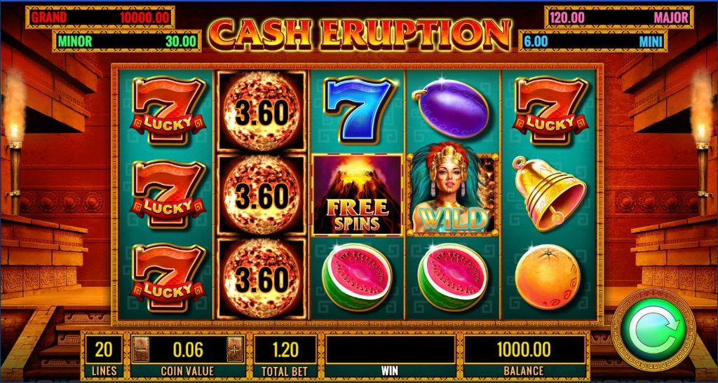 Cash Eruption slot for real money