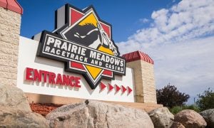 Prairie Meadows Racetrack Casino sign
