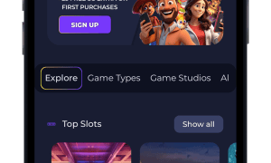 Sweepstastic casino mobile view