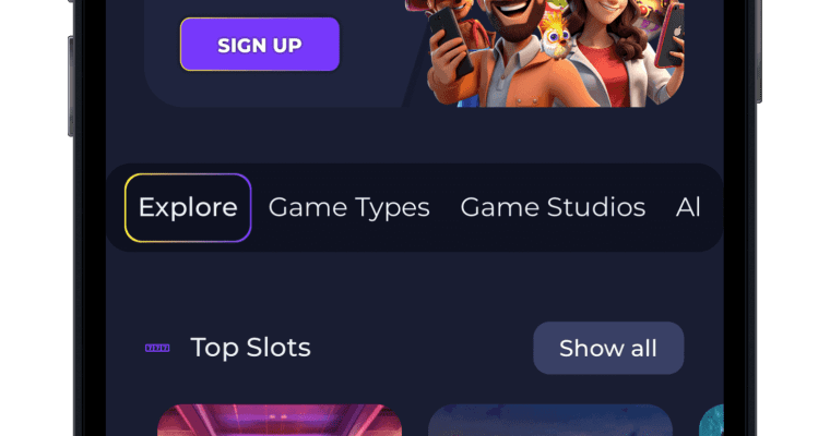 Sweepstastic casino mobile view