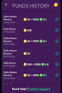 Crown Coins Funds History