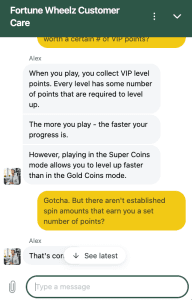 Fortune Wheelz customer support