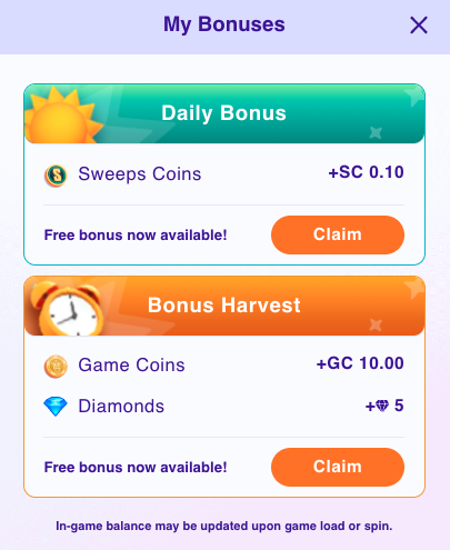 High 5 Casino Daily Bonus