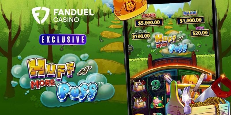 Huff N' More Puff FanDuel Exclusive Slot Promotional Graphic