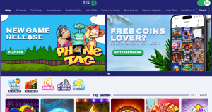 RealPrize Casino main lobby