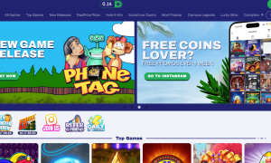 RealPrize Casino main lobby