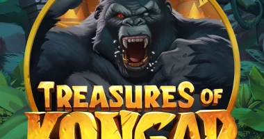 Logo for Treasures of Kongar, an online slot by Play'n GO