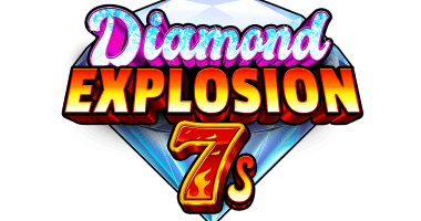 Logo for Diamond Explosion 7s, an online slot from Ruby Play