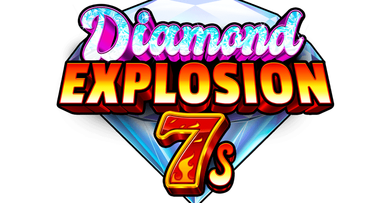 Logo for Diamond Explosion 7s, an online slot from Ruby Play