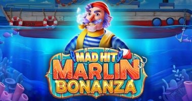 Logo for Mad Hit Marlin Bonanza, an online slot from Ruby Play