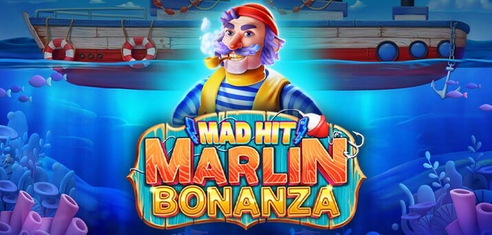 Logo for Mad Hit Marlin Bonanza, an online slot from Ruby Play