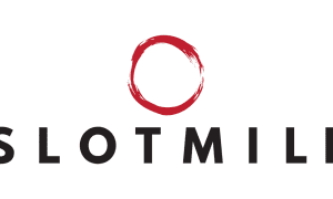 Logo for Slotmill, an online casino game provider