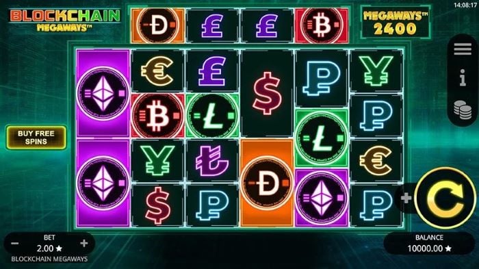 Blockchain Megaways slot game