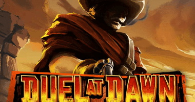 Logo for Duel at Dawn, an online slot by Hacksaw Gaming