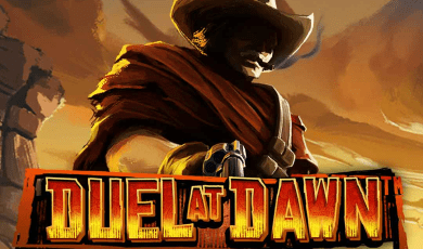 Logo for Duel at Dawn, an online slot by Hacksaw Gaming