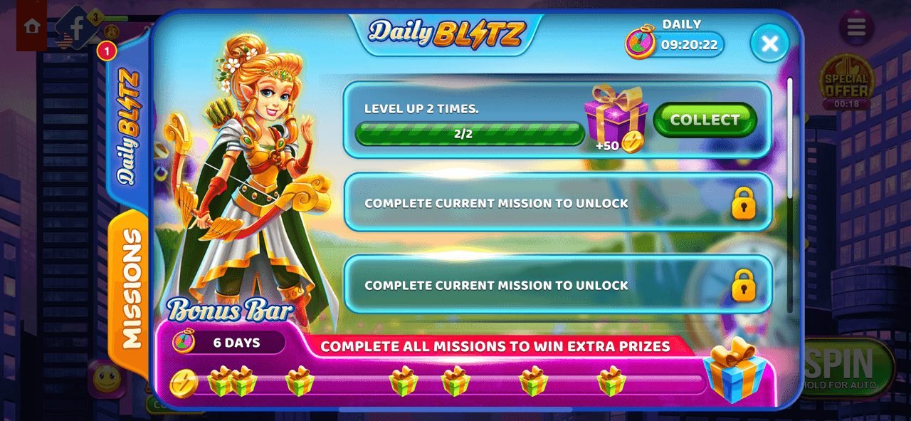 Hard Rock Social Daily Blitz game