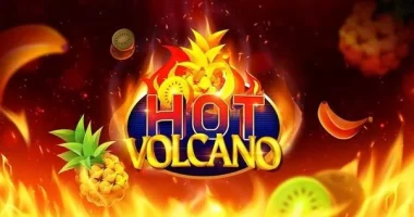 Logo for Hot Volcano, an online slot from Evoplay