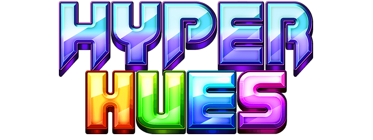 Logo for Hyper Hues, an online slot from Habanero Games