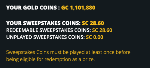 JefeBet Redeemable Balance information