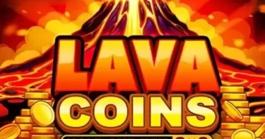 Logo for Lava Coins Hold and Win 3x3, an online slot from 3 Oaks Gaming