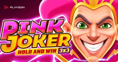 Logo for Pink Joker, an online slot from Playson