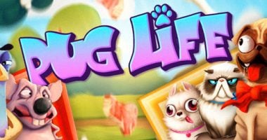 Logo for Pug Life, an online slot from Hacksaw Gaming