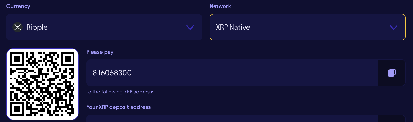 Sidepot Payment options