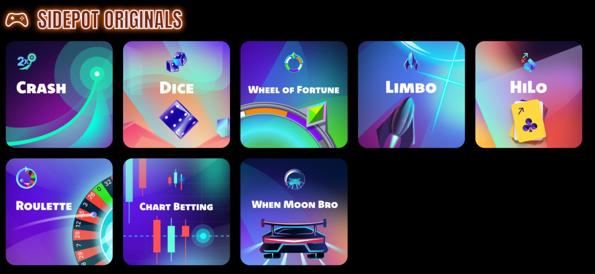 Sidepot game collections