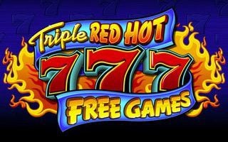 Logo for Triple Red Hot 7s, an online slot from Evoplay