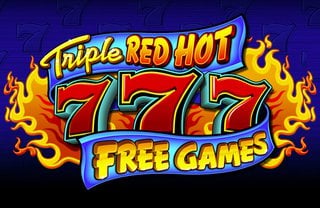 Logo for Triple Red Hot 7s, an online slot from Evoplay