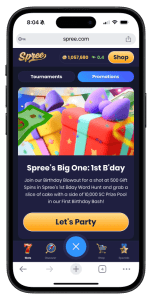 Spree website and app experience
