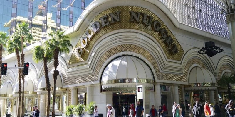 Golden Nugget casino Las Vegas street view