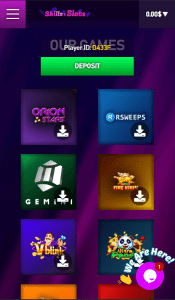 Casino games at Skills & Slots