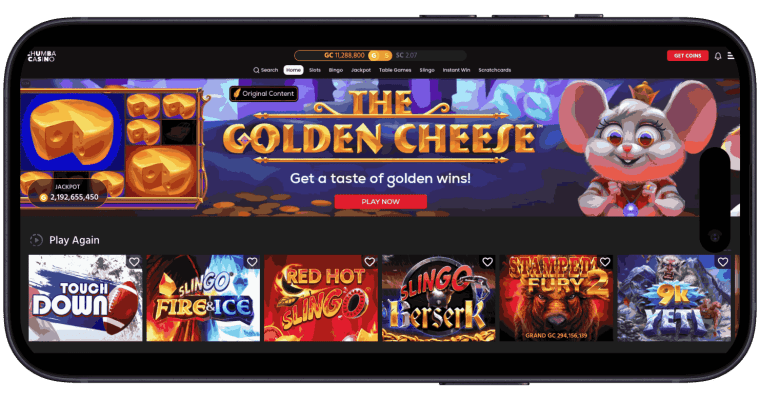 Chumba Casino on mobile