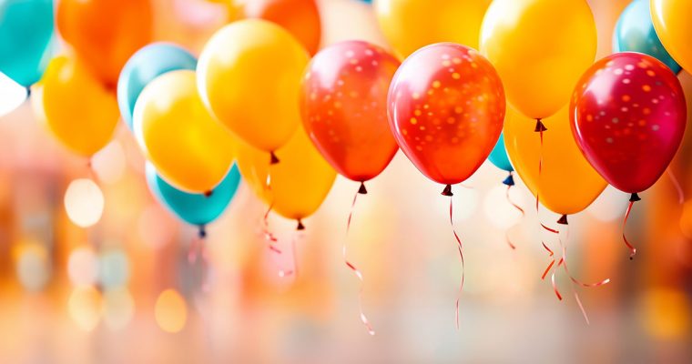 Colorful Poppable Helium Party Balloons