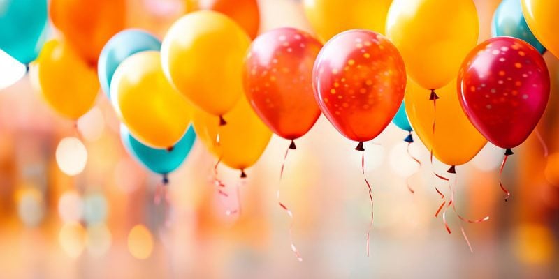 Colorful Poppable Helium Party Balloons