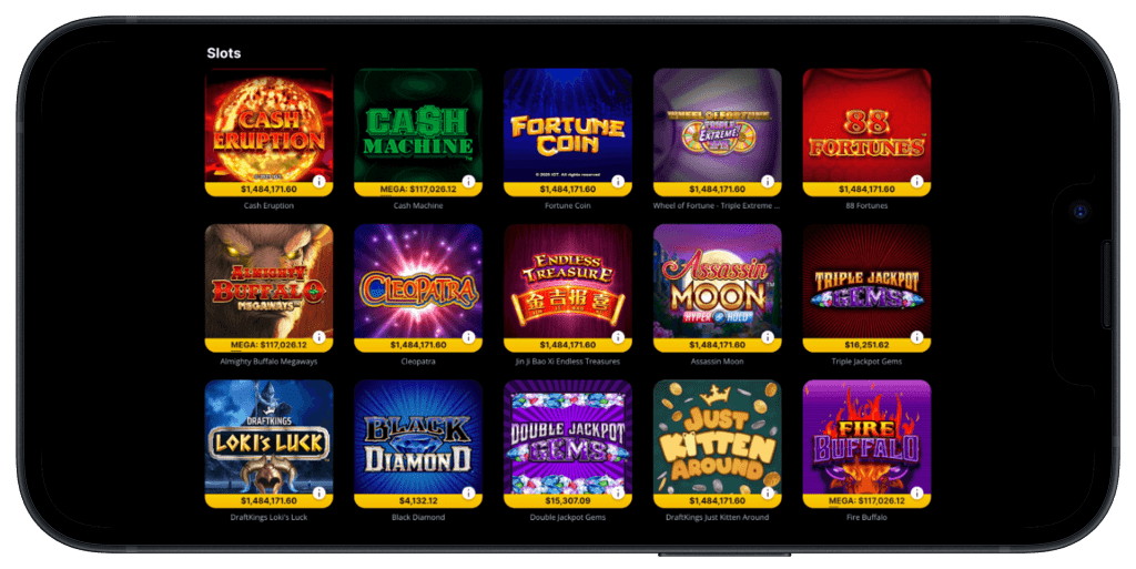DraftKings Casino slot games